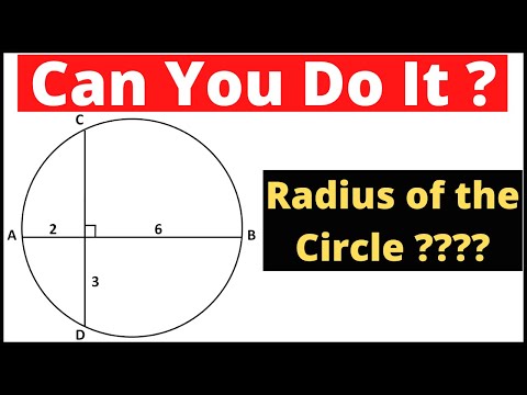 Find the Radius of the Circle | Relation between Chords and Radius of the Circle | Crazy Problems