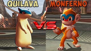 Pokemon Battle Revolution - Quilava Vs Monferno