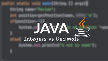Java Numbers: Integers vs Floating Point