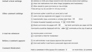 How to do discussion settings in wordpress WP#19  (Speaksblog.com)