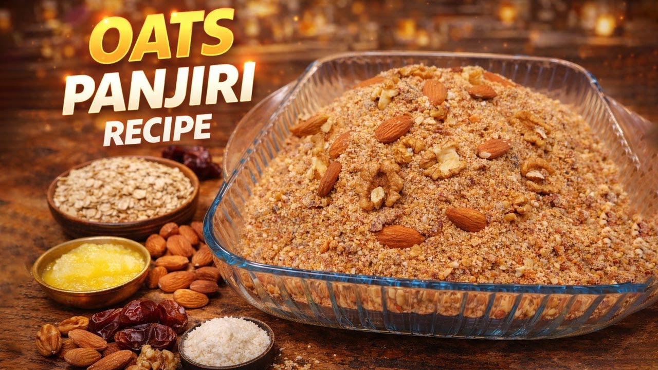 Oats Panjiri Recipe 🌾🍯 | Healthy Pakistani Winter Snack | Easy & Nutritious Homemade Panjiri