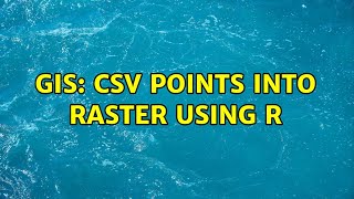 GIS: csv points into raster using R