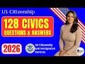128 Civics Questions and answers RANDOM Order 2X | 2025 version Civics Test | US Citizenship