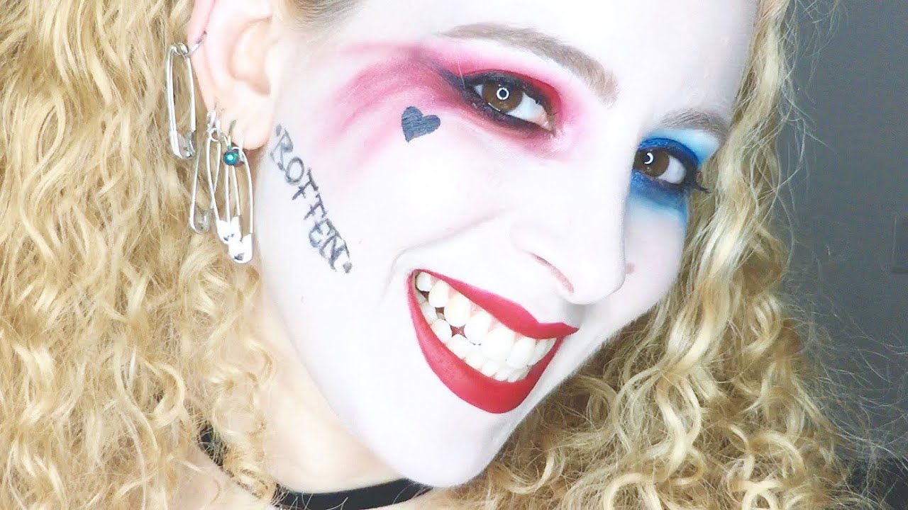 Harley Quinn Suicide Squad Halloween Makeup Tutorial GRWM YouTube