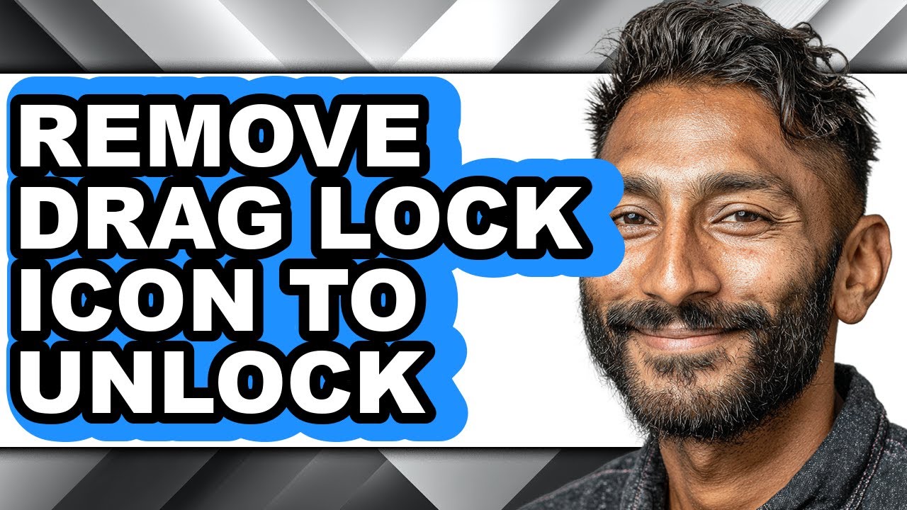 Drag Lock How to Remove Drag Lock Icon to Unlock - Full Guide - YouTube