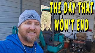 THIS ONE ABOUT BROKE ME FIFTEEN-HOUR DAY |tiny house, homesteading, off-grid, cabin build DIY HOW TO