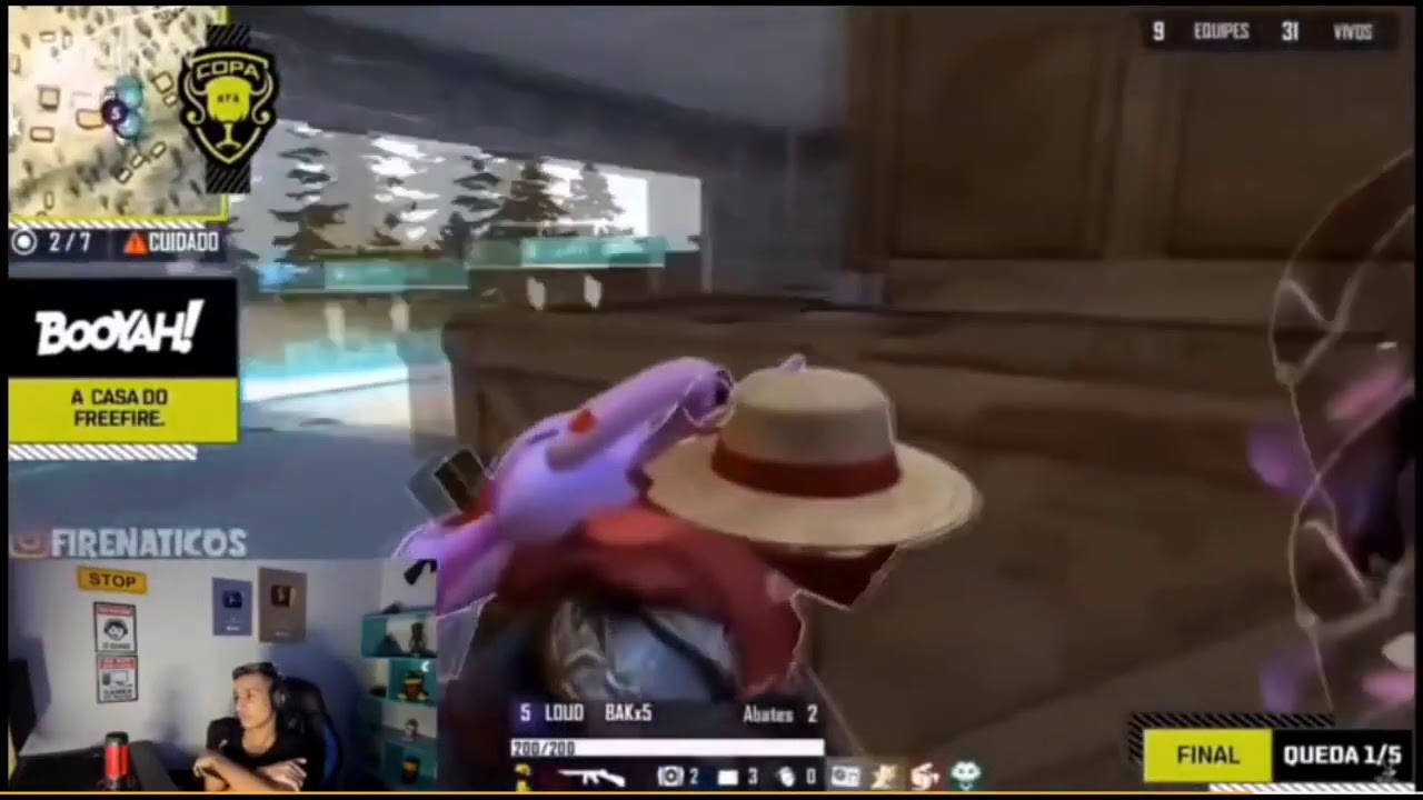 BAK REAGINDO A ANÁLISE TÁTICA DA LOUD NA NFA (X7?)