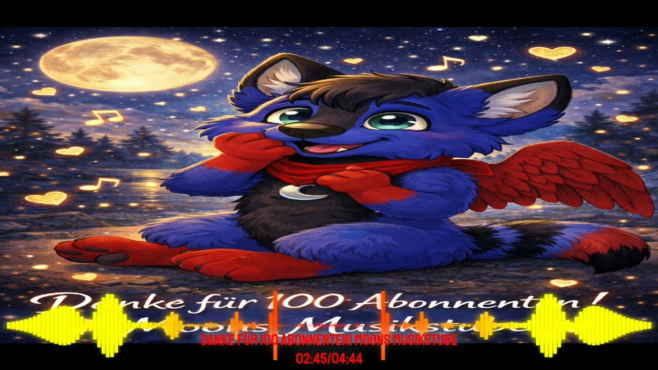💙🐺 DANKE FÜR 100 ABONNENTEN  Moons Musikstube – Musik für die Seele💙🐺