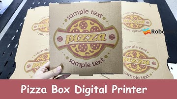 Pizza Box Printing Machine: High speed single pass digital printer with automatic feeder!