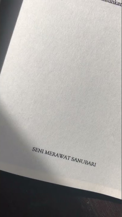 Video Kata-kata dari Novel