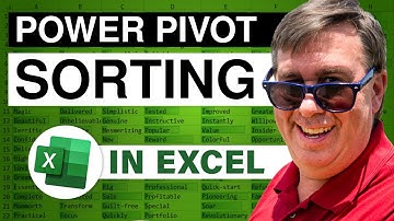 Excel - Pivot Table Data Crunching 10 - PowerPivot Sort - Episode 1211.310