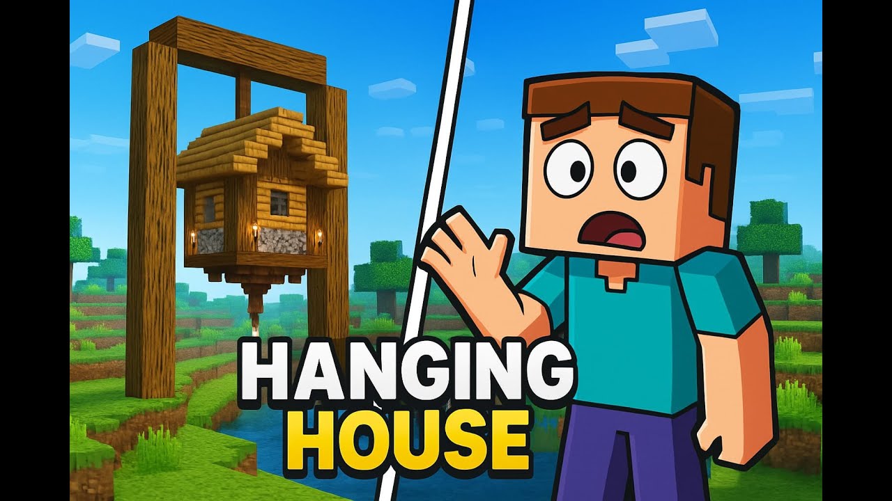 BEAUTIFUL HANGING HOUSE IN MINECRAFT || 