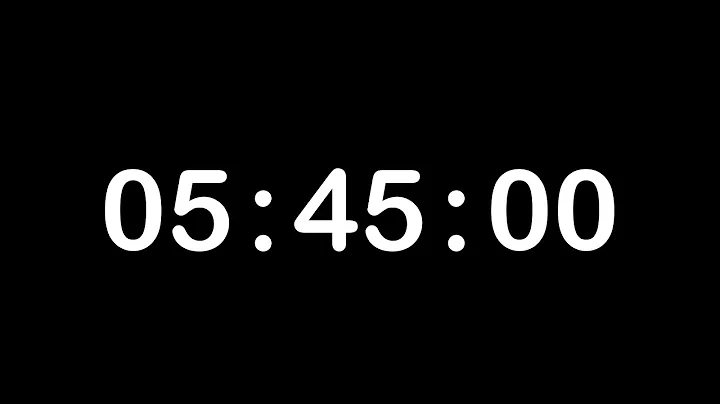 5 HOUR 45 MINUTE TIMER • 345 MINUTE COUNTDOWN TIMER + Alarm, Full HD, 1080