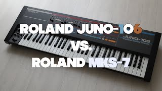 Roland Juno 106 Vs. Mks-7 Super Quartet
