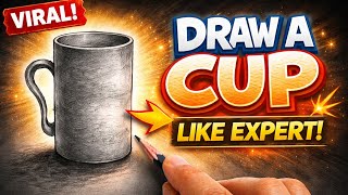 Easy Pencil Sketch: Drawing a Realistic Cup (Step by Step)