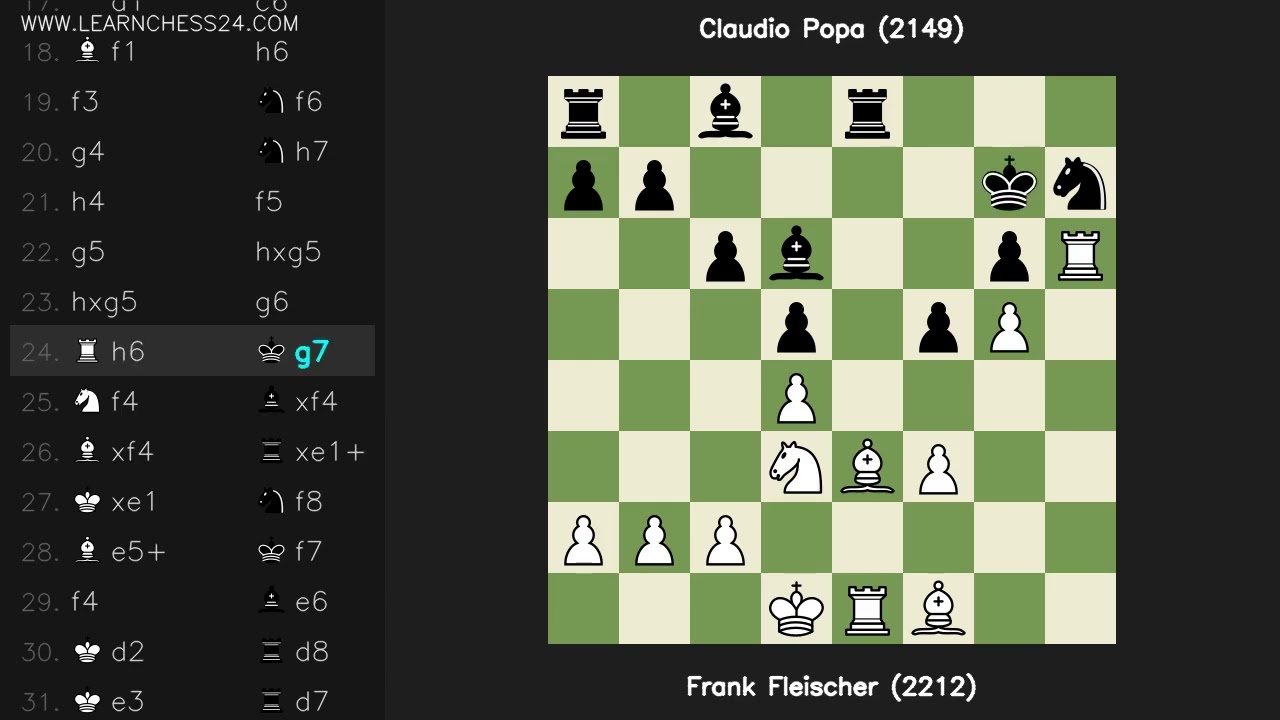 Французская-Разменный: Frank Fleischer (2212) vs Claudio Popa (2149)