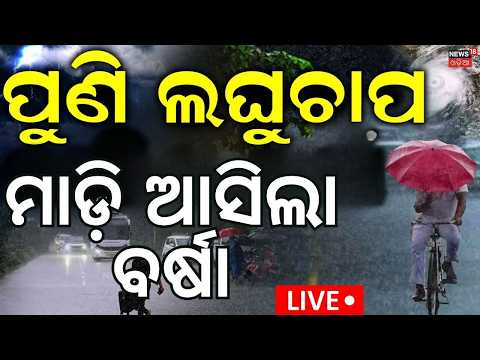 Odisha Weather Live: ୨୪ ଘଣ୍ଟାରେ ପ୍ରବଳ ବର୍ଷା Low Pressure Over Bay of Bengal | Heavy Rain Alert