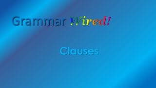 7.1 Clauses