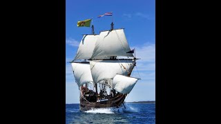 Duyfken sailing in Tasman Sea, Feb 2023.