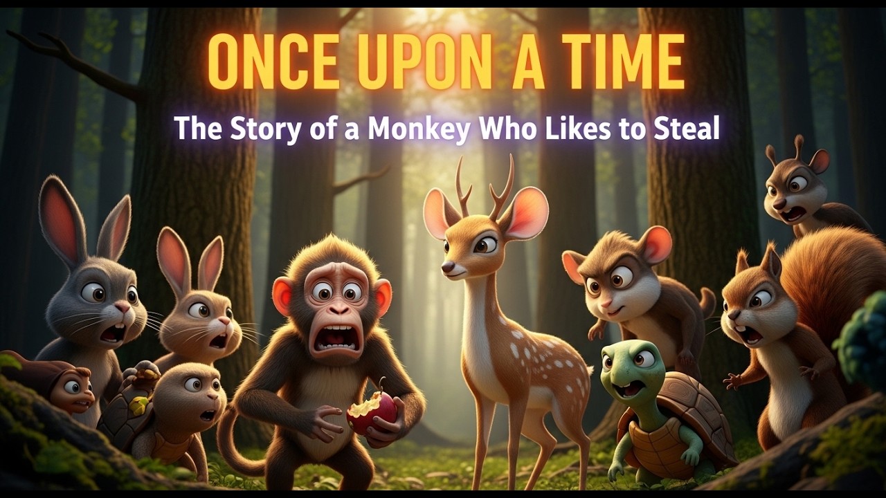 PADA ZAMAN DAHULU - Kisah Kera yang Suka Mencuri