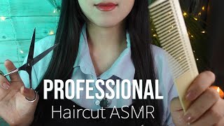 ASMR Professional Fast Haircut & Hair Styling ✂ No Talking (Personal Attention)