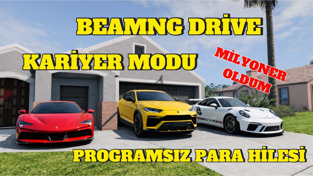 BeamNG Drive KARİYER MODU | SINIRSIZ PARA HİLESİ 💸 MİLYONER OLDUM | MERCEDES VİTO