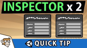 Two Inspectors at once in Unity (Quick Unity Tip)