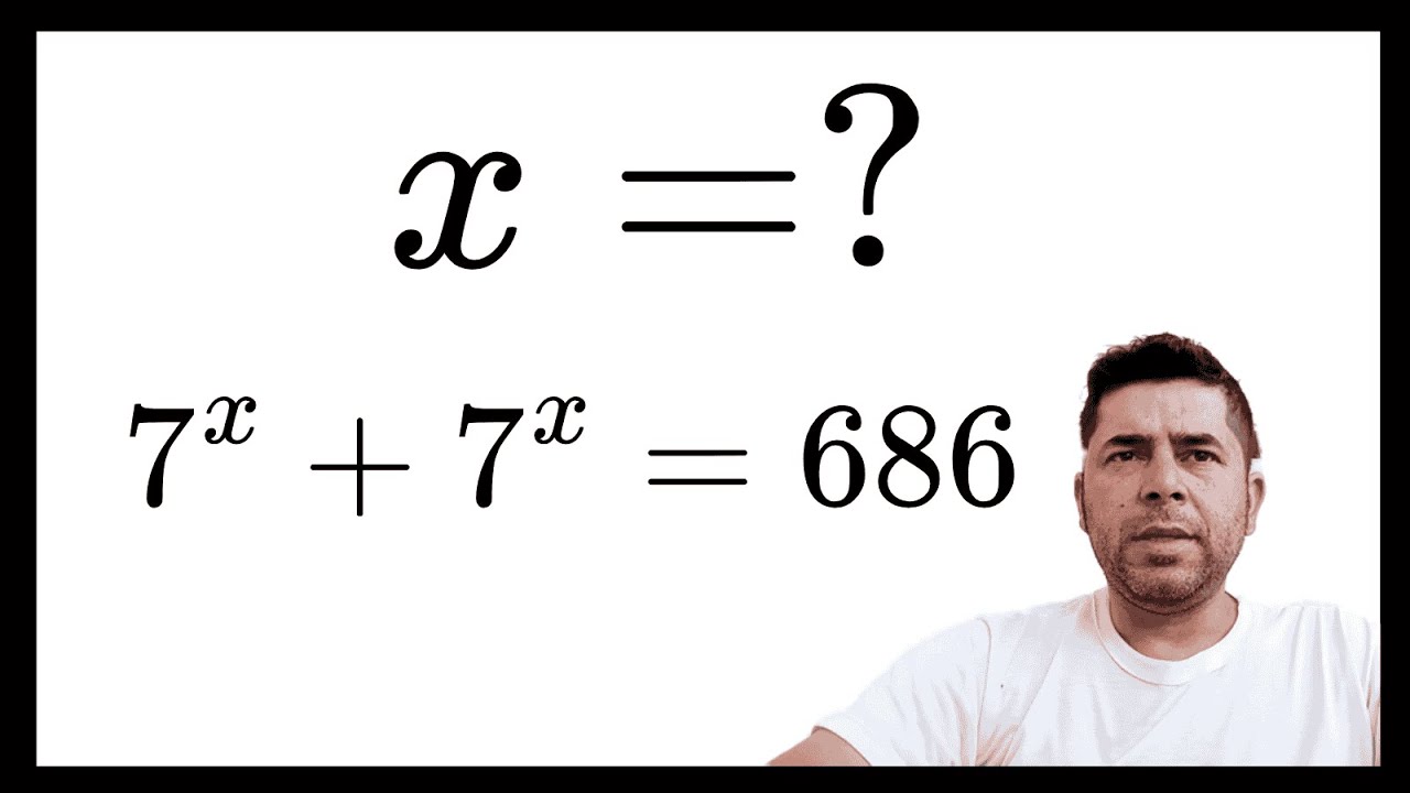 Resolva essa equação exponencial de DUAS maneiras distintas