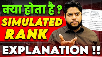 Delhi University : What is Simulated Rank List💥Full Explanation!!✅