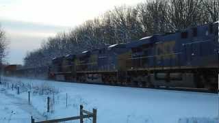 CSX Q018 at Lyons, NY 2/10/13
