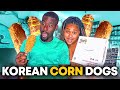 TRYING KOREAN CORN DOGS FOR THE FIRST TIME!!!🤤