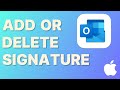 How to Add or Delete Signature in Outlook Mac