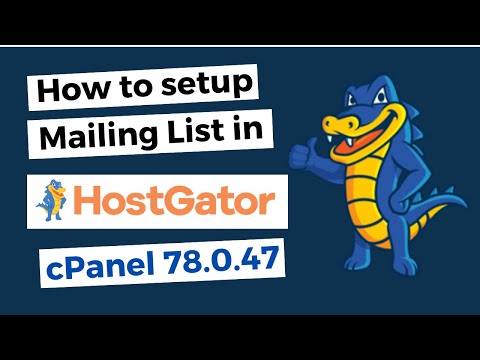 How to setup and test Mailing List in Hostgator cPanel 78.0.47 (April 2020)