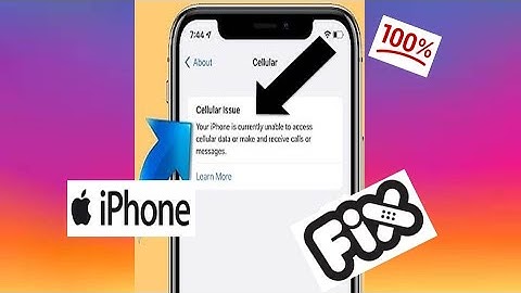 Cellular Issue Your iPhone is Currently Unable to Access Cellular Data & Make & Receive Calls iOS 16