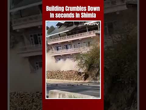 Five-Storey Building Crumbles Down In Seconds In Shimla