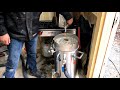 Making maple syrup  filtering and bottling