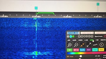 27.255 MHz AM CB Radio Channel 23 Comms + RCRS Data Bursts Coming In [N1NTE SDR] - 09/30/2025