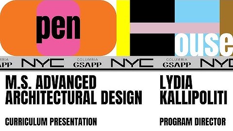 Fall 2025 Open House Lecture: MSAAD Info Session