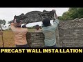 Precast concrete Wall Installation-Precast fence - (Space saving, fast and cost effective)