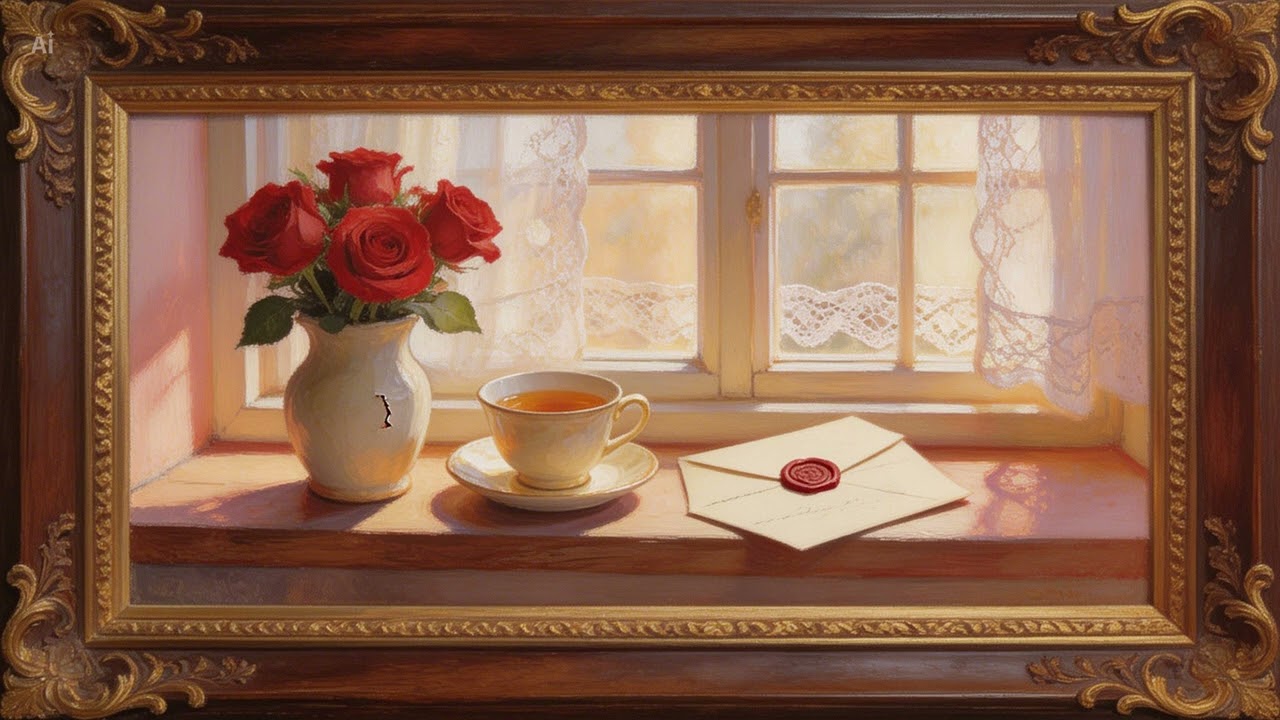 8 Roses | Silent Framed Tv Art | Valentine's Day Screensaver