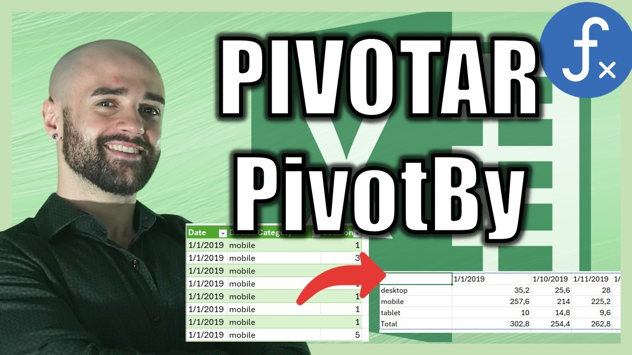 Como Usar as Funções Pivotar (PivotBy) no Excel para Criar Tabelas ...