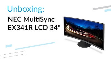 NEC MultiSync EX341R - unboxing