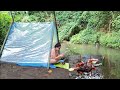 WATERMILL ROASTED WHOLE CHICKEN | Camping in the forest