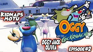 OGGY - JACK - OLIVIA KIDNAAPED MOTU {DEEDEE} - HELICOPTER RIDE EPISODE#2