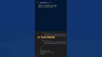 What is a text block? - Cracking the Java Coding Interview