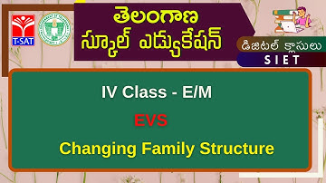 T-SAT || SIET || IV Class - E/M || EVS : Changing Family Structure