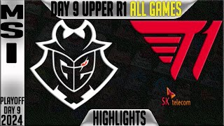 G2 vs T1 Highlights ALL GAMES | MSI 2024 Round 1 Knockouts Day 9 | G2 Esports vs T1