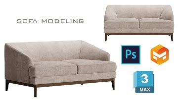 Sofa 3d MODELING, 3DS MAX modeling process | TIMELAPS | 3ds max, marvelous designer