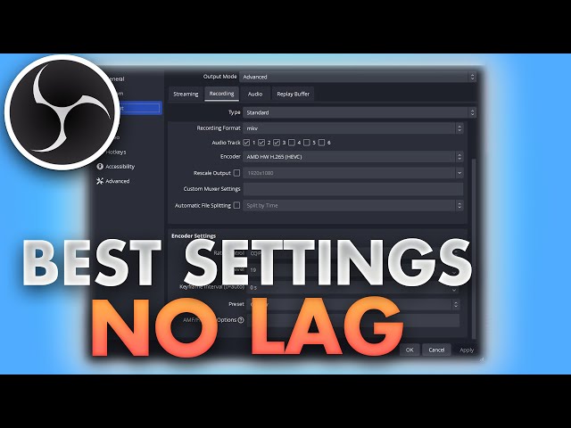 Best Settings for Recording in OBS Studio **NO LAG** class=