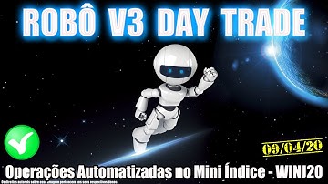 Robô Investidor Metatrader - Mini Indice V3 Day Trade - WINJ20 - Pregão 09/04/2020